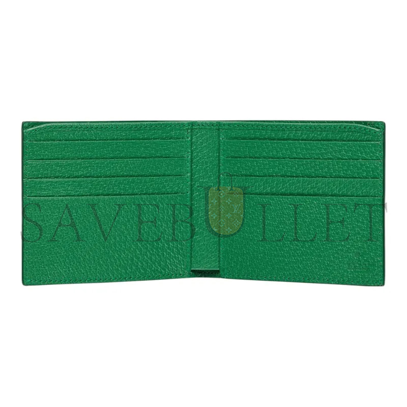 Gvc*1 green interior gg bi-fold wallet 768243 (21*9cm)